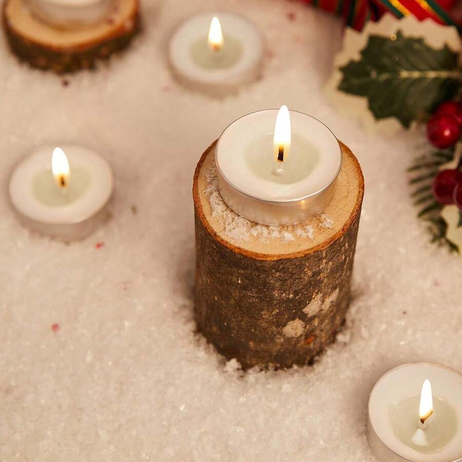 Velas de té blancas - Elegantes y relajantes velas de té sin aroma - Velas para el hogar, viajes, eventos, relajación y uso en emergencias - Blanco - Ver 1