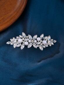 1 pezzo Accessorio per capelli elegante e di lusso in metallo, fermaglio casual da tutti i giorni per donne, molletta a molla per regalo di matrimonio o festa, accessori per capelli, fermagli per capelli, mollette per capelli, accessori scolastici - Argento - Visualizzare 13