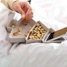 1pc圣诞礼物树水果托盘，家用创意格子零食托盘，糖果托盘，格子家用零食盘，水果盒，塑料托盘，干果托盘收纳盒 - 彩色 - 查看 7