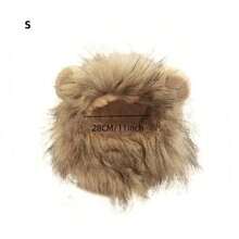 New Cute Funny Pets Clothes Cap Cute Cat Wig Lion Mane Costume Cosplay Kitten Dog Hat With Ears Fancy Party Supplies