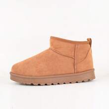 READYSALTED Women's Winter Warm Snow Boots Women's Non-Slip Waterproof Outdoor Ankle Boots Black And Fleece Ankle Boots Shoe Sizes 3-8 - Brown - View 3