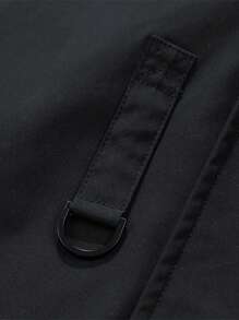 男士长袖拉链飞行员夹克，适合日常穿着、朋克风和秋季穿着。