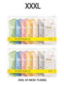 7 件/套女士一次性三角内裤，适合日常、旅行和户外使用，旅行必需品，学校返校学校用品，假日露营假期必需品，度假配件，迷你夏季学校包，学校配件，学校用品 - 彩色 - 查看 18