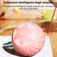 Automatic Electric Cat Toy Ball - USB Rotating And Recharging, Interesting Interactive Toys For Kitten And Dog - Hồng - Xem 7