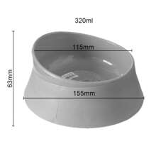 Reinforced Feeder And Drinker Bowl For Dogs, Cats, Rabbits, Other Animals - P 320ml - Màu xanh lam - Xem 2