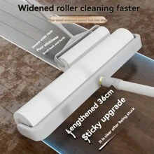 1pc Refillable Lint Roller With Extra Long Handle And Large Adhesive Roll For Pet Hair Removal