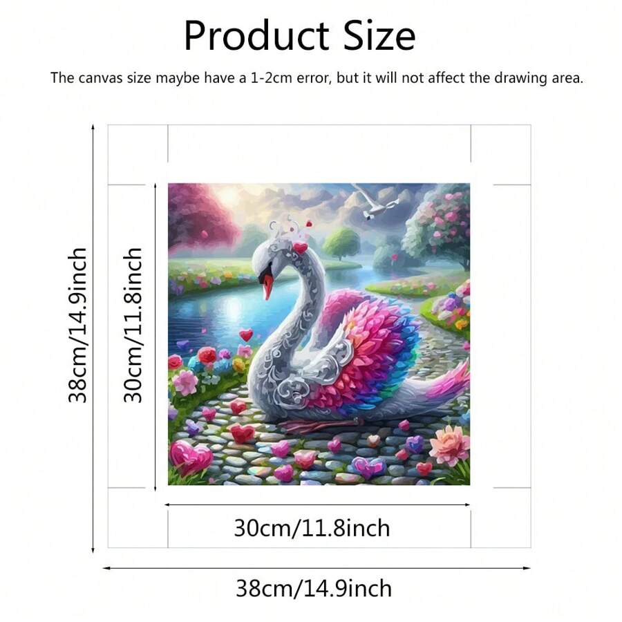 DIY Paint By Numbers On Canvas River Landscape Drawing By Numbers Set