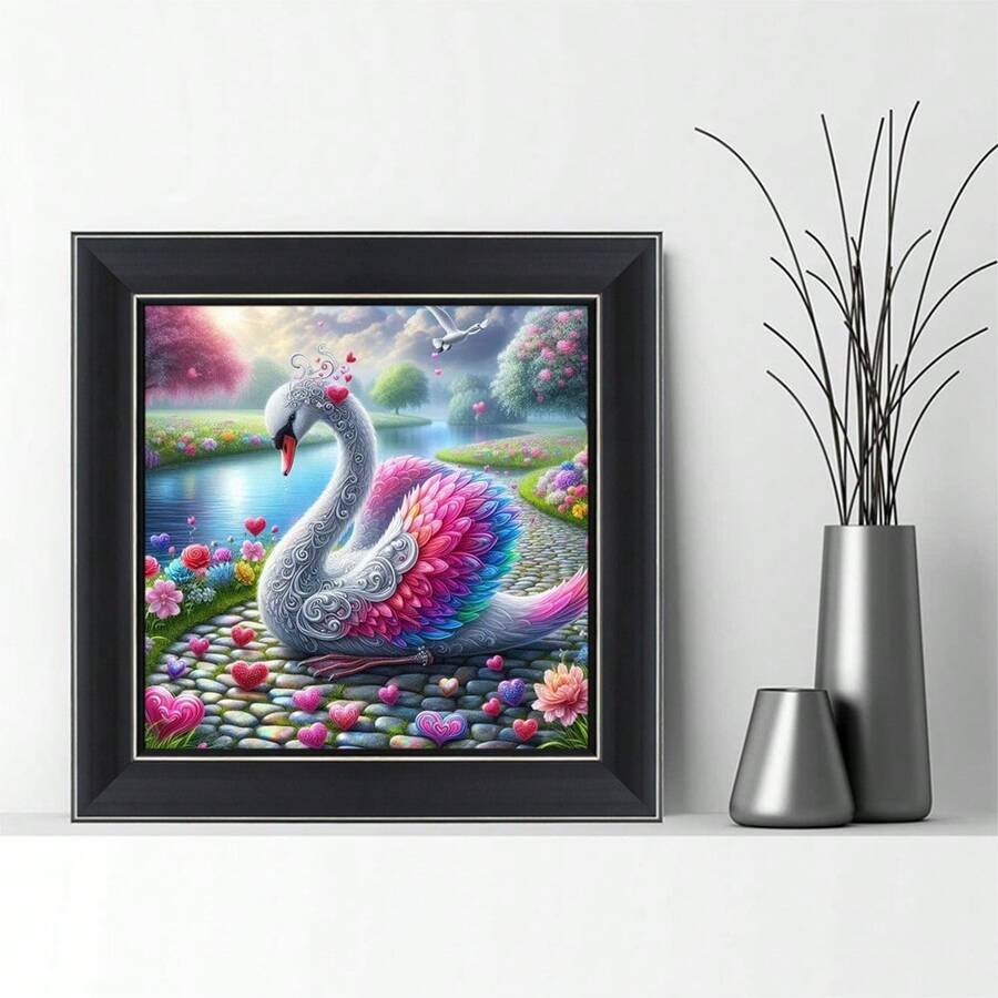 DIY Paint By Numbers On Canvas River Landscape Drawing By Numbers Set