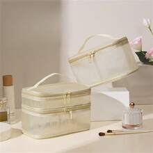 1 túi lưới nylon đựng đồ vệ sinh cá nhân di động dung tích lớn Túi đựng mỹ phẩm Túi đựng đồ du lịch Túi đựng đồ trang điểm Một lớp Hai lớp Du lịch mùa hè Đồ dùng thiết yếu cho kỳ nghỉ bãi biển Túi đựng đồ vệ sinh Túi đựng đồ tắm Túi đựng đồ đi biển Đồ dùng thiết yếu cho kỳ nghỉ Đồ dùng học tập Đồ dùng thiết yếu cho du lịch Ký túc xá nữ - Nhiều màu - Xem 3