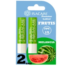 Kit 2 Isacare Lip Sunscreen Moisturizing Lip Balm Lipstick SPF 15 3.5g - Melancia - 查看 1
