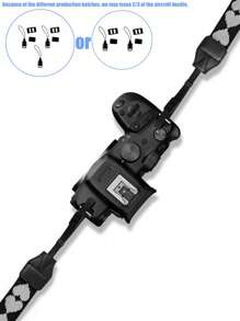 1 pièce Sangle d'épaule pour appareil photo DSLR en forme de cœur noir et blanc, convient pour différents appareils photo DSLR et certains appareils photo sans miroir