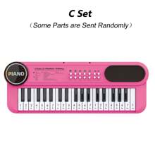 Kids Piano Keyboard With Microphone, 37 Keys Portable Electronic Keyboards For Beginners, Musical Toy For 3/4/5/6 Year Old Girls Boys, Learning Musical Toys For 3 4 5 Year Old Boys Girls Birthday Gifts, Early Education Music Toddlers Children Toys Gifts For 3 4 5 6 7 8 9 10 11 12 Years Old Girls, Multiple Color, Pink/Blue/Rose - Nhiều màu - Xem 11