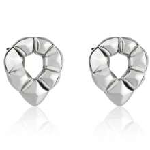 DETAILED 18K GOLD PLATED EARRING - 銀色 - 查看 1