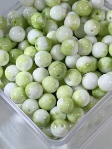 50pcs/Pack 8mm Exquisite Water-Dyed Ceramic, Crackle Glaze, Gradient Dragon Print Glass Beads For DIY Jewelry Making Bracelet & Necklace - 50pcs/pack Porcelain Beads - View 5