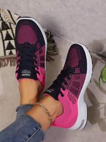2024 Spring & Fall New Women's Running Shoes, Air Cushion Soft Sole Casual Sports Sneakers