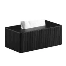 带磁性闭合的 PU 皮革纸巾盒盖，现代矩形纸巾盒架装饰收纳架，适用于浴室梳妆台面、床头柜卧室办公桌 - 彩色 - 查看 11