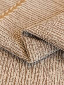 1件装雪尼尔提花沙发垫套，轻盈奢华，简约时尚，防滑、防尘、防刮，保护沙发，四季皆宜，适用于卧室、客厅和书房 - 卡其色 - 查看 8