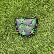 1 件好运四叶草高尔夫推杆套适用于球杆杆身防水 PU 皮革高尔夫球头套白色黑色保护器 - 彩色 - 查看 6