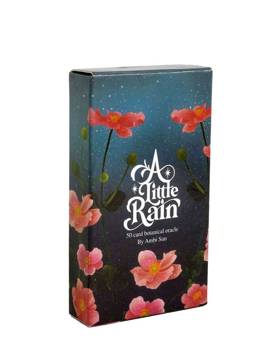 1 Set Baraja de Cartas Oráculo Botánico "Un Poco de Lluvia", Juego de Cartas, Cartas de Tarot, Baraja de Cartas - Multicolor - Ver 1