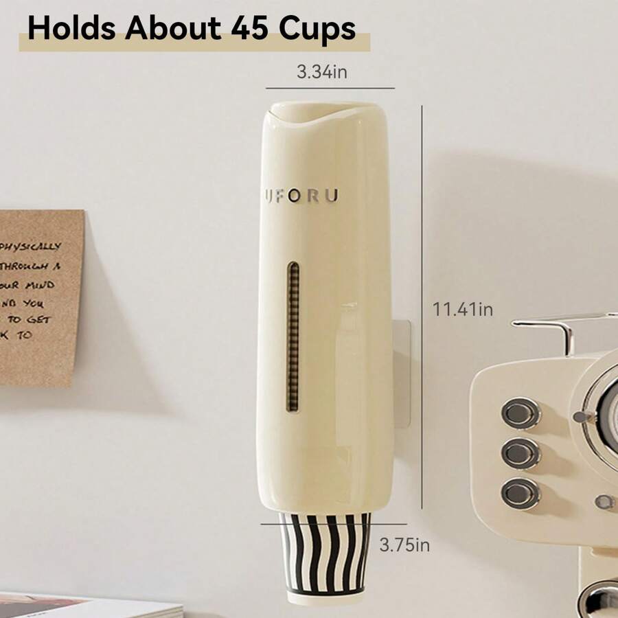 JYPS Cup Dispenser, Water Cooler Cup Dispenser Fits 4oz 7oz Cups