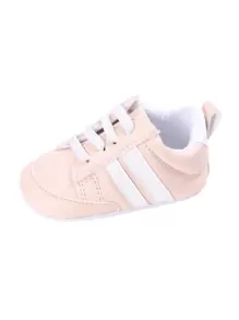 新生儿软底学步鞋，经典婴儿运动鞋 - 粉色 - 查看 6