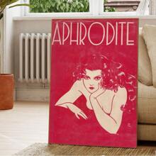 1 pieza/Set de Pósters y Impresiones de Arte Vintage Rojo Estético, Decoración de Apartamento de Moda, Lema Inspirador para Decoración del Hogar en Dormitorio Universitario, Sin Marco Incluido, Arte de Pared, Lienzo