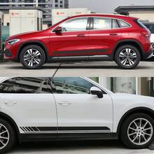 4 miếng dán mui xe bên hông xe cho Mercedes Benz GLA GLA45 GLA180 GLA200 GLA220 GLA250 X156 H247 AMG Phim Vinyl Trang trí Decal Phụ kiện độ xe Bộ dán thân xe - Một cỡ - Xem 3
