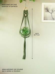 1pc Woven Tassel Plant Hanger,Home Decor ,Room Decor,Wall Decor Easter