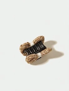 1 件布千鸟格蝴蝶结发夹，适合 4 位家庭成员 - 彩色 - 查看 8