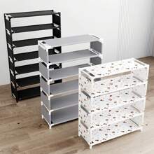 Scaffale portascarpe da 4/5/6/7 ripiani, semplice e antipolvere, mensola di stoccaggio economica per scarpe per ingresso, camera da letto, dormitorio, salvaspazio