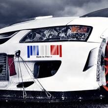 Made In France Flag Bar Code Car Reflective Stickers PVC Decal For Mini Cooper R55 R56 F54 F56 Nissan Navara NP300 Qashqai Juke Universal - 20x7cm/7.87x2.75inch - View 11