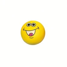 Squeaky Smiling Face Dog Toy - Soft Rubber Ball, Suitable For Small To Medium Puppies, No Battery Required - Multicolor - View 14
