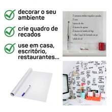 White Chalkboard Sticker Includes Pen 2.00x0.45cm - 白色 - 查看 4