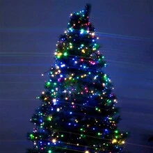 LILIIN 30m/50m/80m/100m, bianco caldo/colorato, tenda di lucine da esterno con spina, 8 modalità di luce catena di lampade bianco caldo con illuminazione natalizia impermeabile IP44 per matrimoni in giardino interni feste di Natale