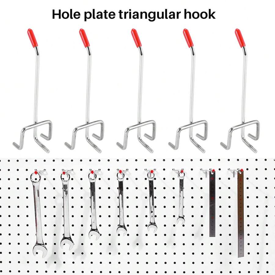 25Pcs 100Mm Pegboard Hooks Slat Wall Retail Display Shop Peg Hang Fits