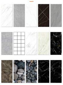 10 miếng dán gạch 3D tự dính 1,8㎡ giống đá cẩm thạch, miếng dán trang trí tường cho phòng khách, phòng ngủ, phòng tắm và nhà bếp, giấy dán tường PVC chống thấm nước, chống ẩm và chống dầu - Nhiều màu - Xem 11