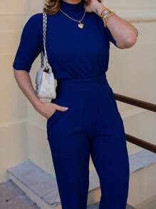 Maria do Luxo Women Two-piece Outfits - 藏蓝色 - 查看 7