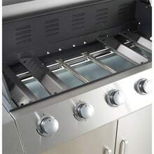 Propane Grill 6 Burner Barbecue Grill Stainless Steel Gas Grill - Silver+Stainless Steel+Garden & Outdoor as Pic - View 6