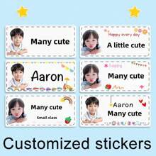 60pcs Custom Transparent Waterproof Name Labels For School Supplies, Personalized Stickers For Water Bottles, Lunch Boxes, Daycare, Camp, Sports Activities, Personal Items, Multi-Functional, Ornamental, Reusable, Adhesive, Exquisite, Stylish, High-Quality, Colorful, Modern, Custom, Ideal Gifts For Her, Tea Room, Home, Garden, Office, For Anniversaries, For Valentine's Day, For Mother's Day, For Birthdays, For Father's Day, For Graduation, For Weddings, For Housewarming, Customized Stickers, Warm Ambience, Autumn Home Refresh, Xmas Decoration
