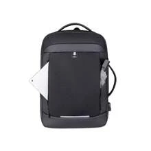 School Backpack Notebook Executive Adult Male Female Resistant Bag-6849 - 黑色 - 查看 2