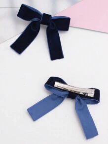 2pcs/Pack Y2K Style Women Velvet Butterfly Hair Clips, Elegant & Cute For Daily Outfit, Party & Event Accessories Valentine's Day,Hair Barrettes Claw Clips