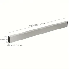 1pc Magnetic Knife Holder For Wall -No Drilling Magnetic Knife Bar With Hooks -304 Stainless Steel Knife Magnetic Strip -Magnetic Utensil Holder -Kitchen Utensil Hanger-Kitchen Organizer
