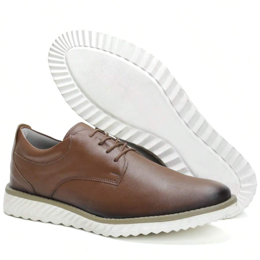 MEN'S DRESS SHOES NEW SOFT COMFORT SNEAKERS - Màu be - Xem 1