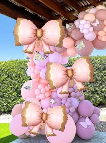 1 个/3 个哑光粉色蝴蝶结形气球，非常适合揭示性别、迎婴派对、生日、订婚、情人节、婚礼、单身派对、周年纪念装饰、圣诞节 - 彩色 - 查看 7