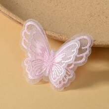 10pcs/50pcs Cute Double Layer Embroidered Butterfly DIY Jewelry Accessories, Lace Butterfly Trims For Clothing, Headdress Supplies, Wedding Dress, Cake Decor - Multicolor - View 17