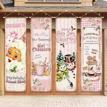 1 Bộ trang trí Giáng sinh cổ điển (11,8 X39,3 inch), Trang trí Giáng sinh màu hồng Biển báo hiên nhà Holy Night Bộ nghệ thuật biểu ngữ Đạo cụ chụp ảnh Giáng sinh Phông nền Treo tường Biển báo áp phích Trong nhà Ngoài trời Trang trí nhà để xe Mùa đông Giáng sinh Năm mới Đồ dùng tiệc ngày lễ, Halloween, Trang trí Halloween - Nhiều màu - Xem 15