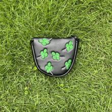 1 件好运四叶草高尔夫推杆套适用于球杆杆身防水 PU 皮革高尔夫球头套白色黑色保护器 - 彩色 - 查看 11