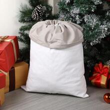 Christmas Bag Santa Sacks For Gift Canvas Large 18.1" X 27.6" With Drawstring For Xmas Presents Stocking Filler Decorations & Party Favors,Christmas - Multicolor - View 11