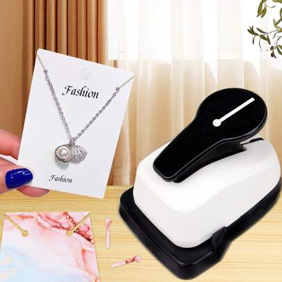 Hole Punch Earring Cards Necklaces Bracelets Stud Self Hair Jewelry Cardboard Holder Display Hole Punch Back To School,Back To School,School Supplies