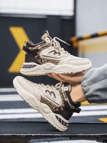 High-Top Versatile Casual Sneakers, Suitable For Teens, Casual, Outdoor, Athletic, Travel, Graduation Gifts, Birthday Dress Accessories, Autumn - White Orchid - View 4